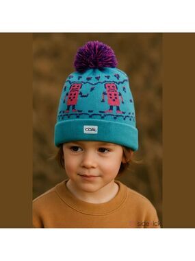 Coal The Toy Bin kids beanie with Pom Pom unisex